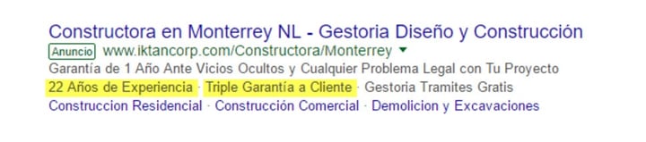 Ejemplo buen anuncio para Google (2)